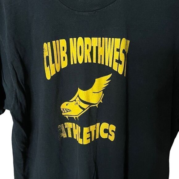 VTG 80s Seattle Club Northwest Athletics T Shirt - Picture 2 of 4